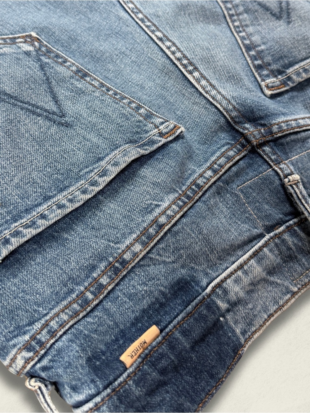 MOTHER Mid-Rise Maven Wide-Leg Ankle Jean Sz 27 - Picture 3 of 8